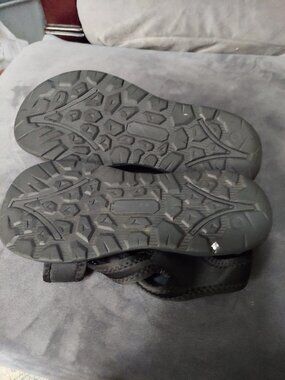Northside stretchy sandal, black, and gray.